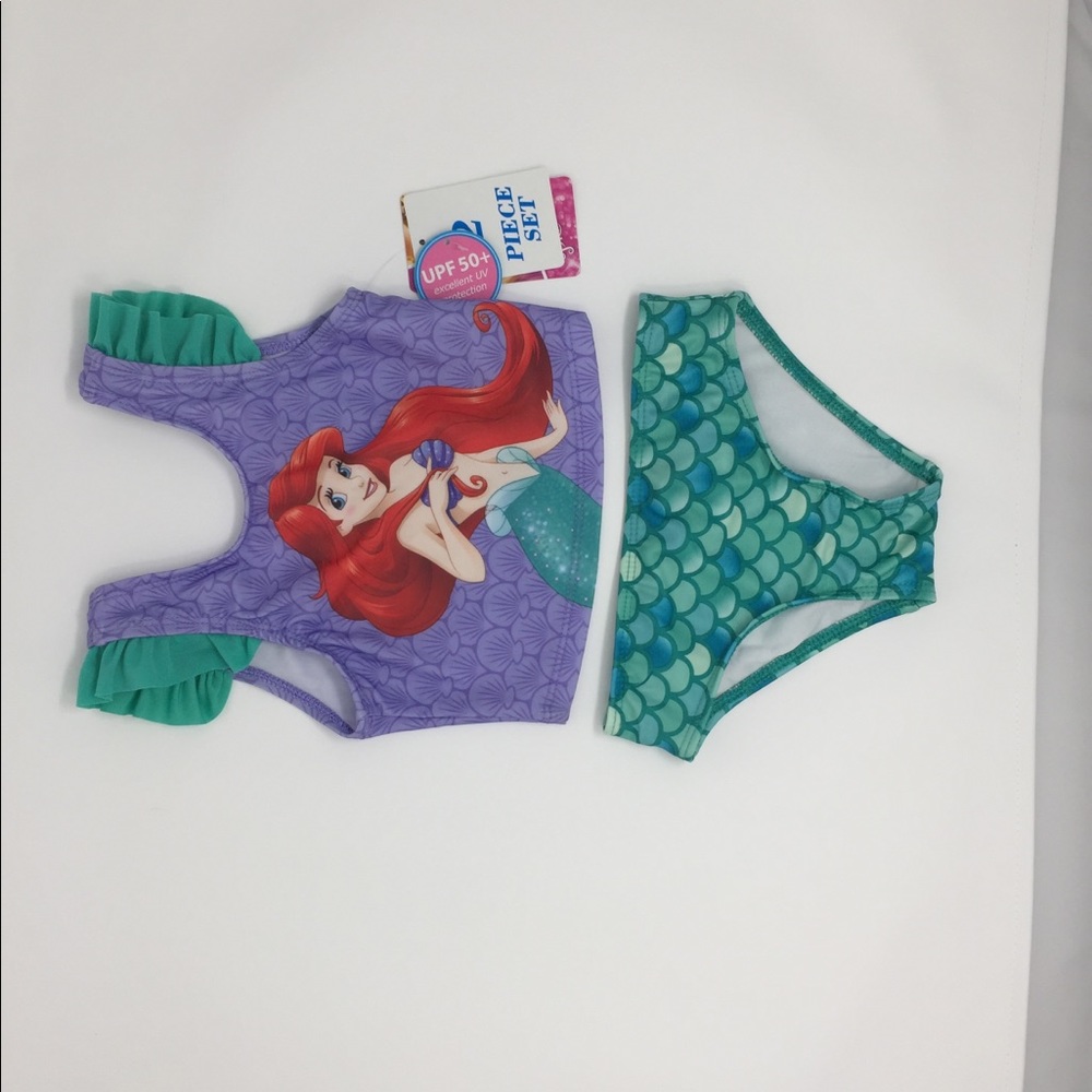 Disney Princess Aerial 2 Piece Swim Set UPF 50